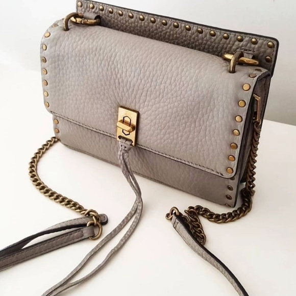 Rebecca Minkoff Taupe Studded Crossbody - Picture 4 of 15